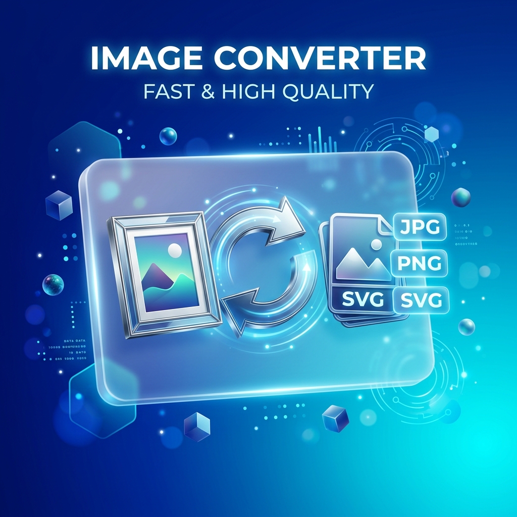 3D Image Converter Illustration